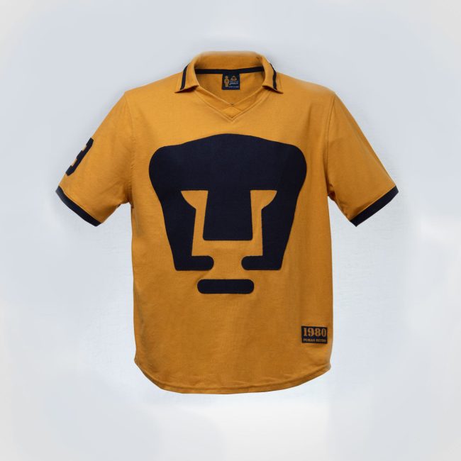 Playera Pumas 1980 en color oro