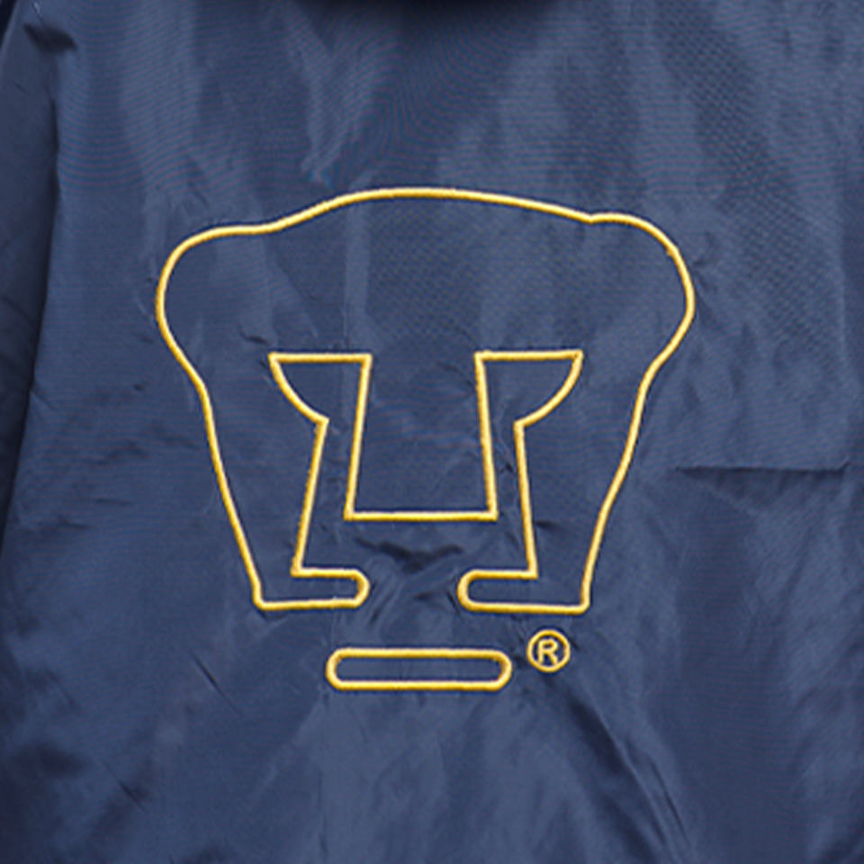 Chamarra UNAM Azul/Oro Rompevientos Sport Hombre