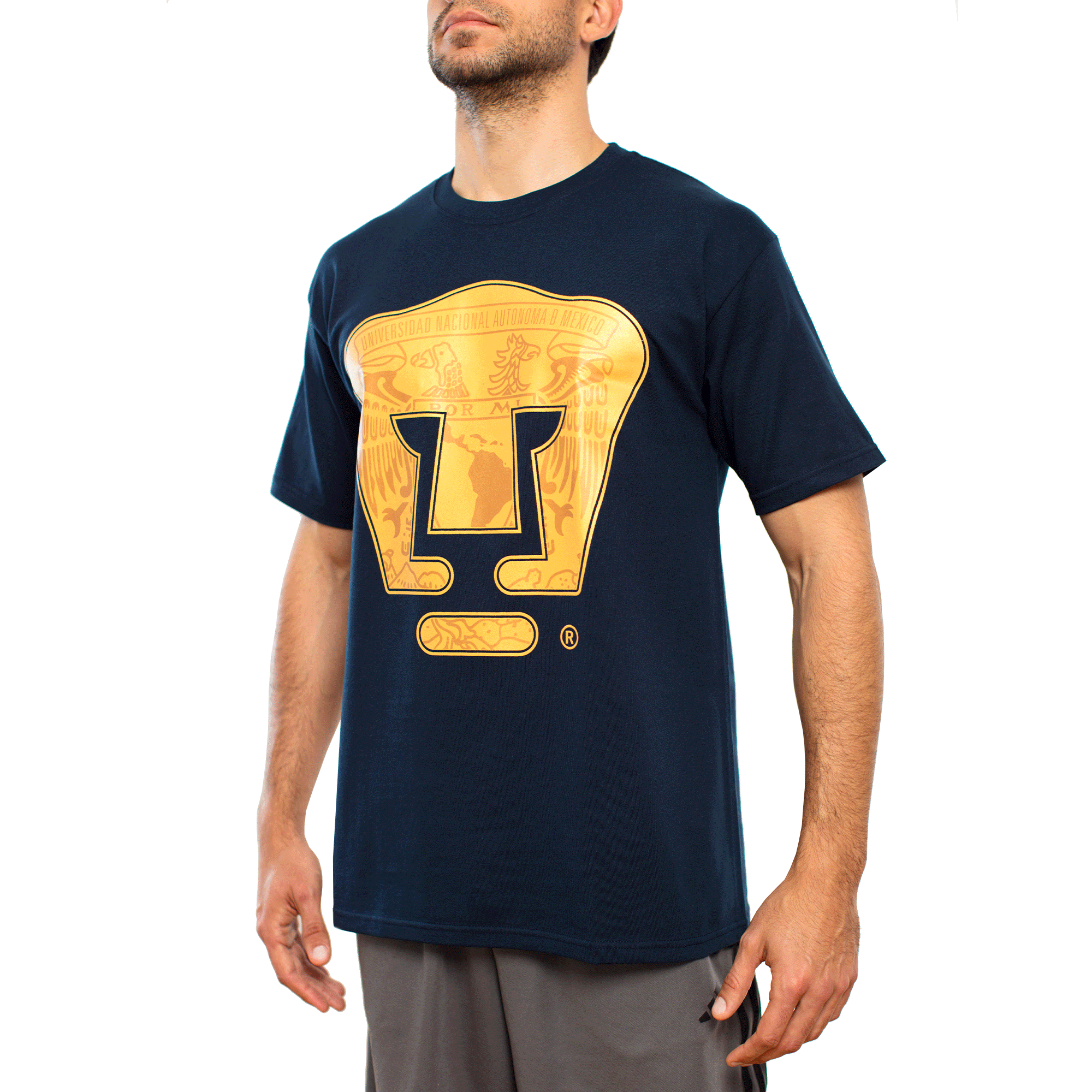 Playera PUMAS BASIC azul manga corta