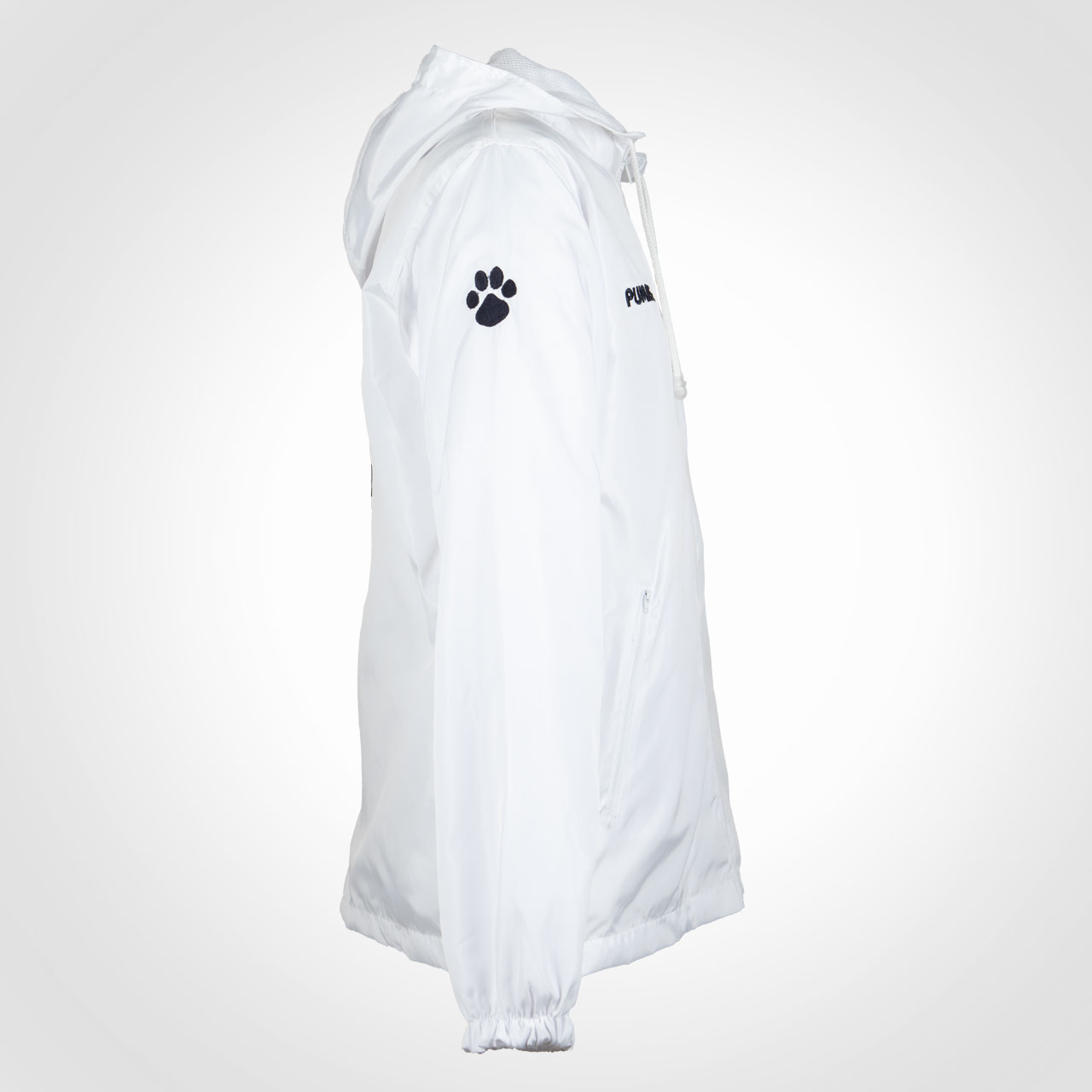 Chamarra Pumas UNAM Blanco/Azul Rompevientos Sport Hombre