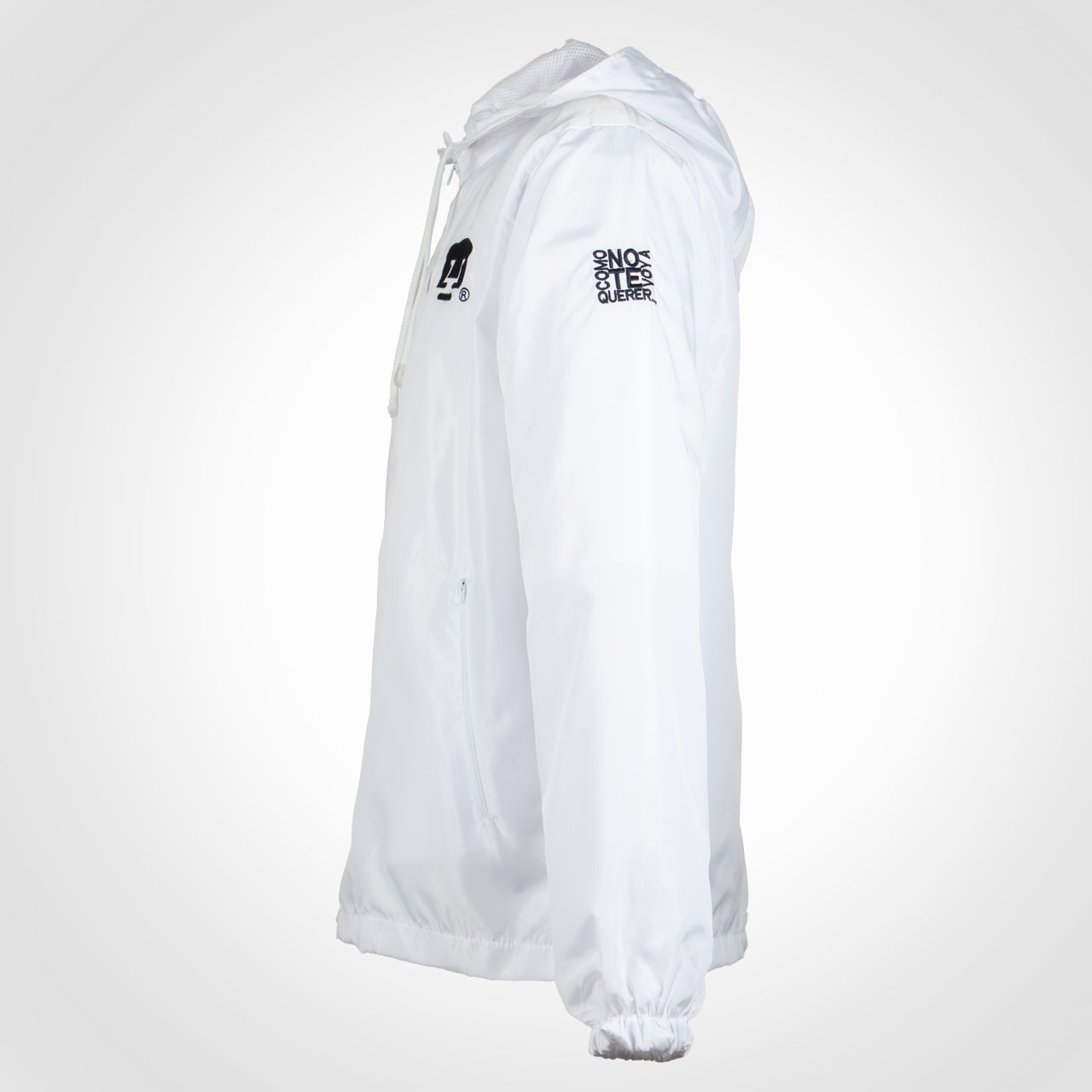 Chamarra Pumas UNAM Blanco/Azul Rompevientos Sport Hombre