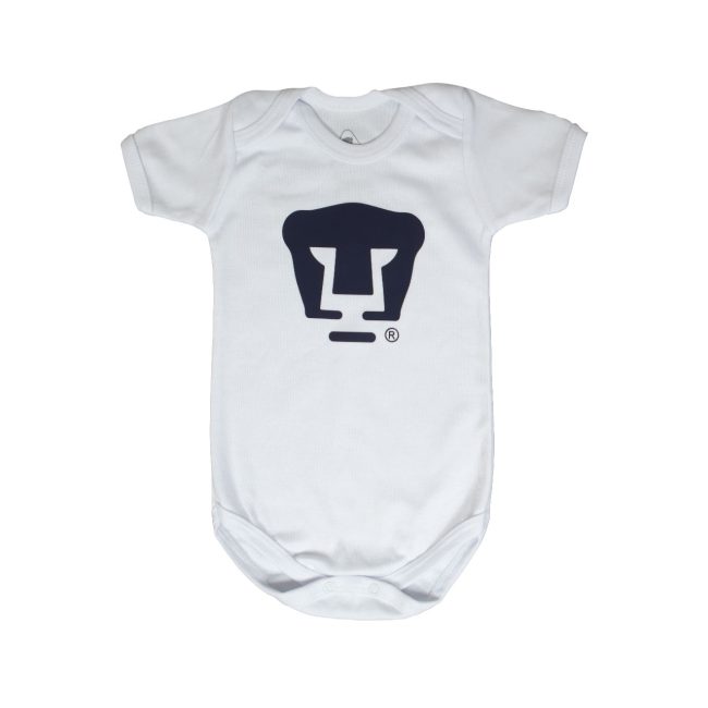 Pañalero Pumas UNAM Blanco/Azul Basic Silueta Bebé Infantil