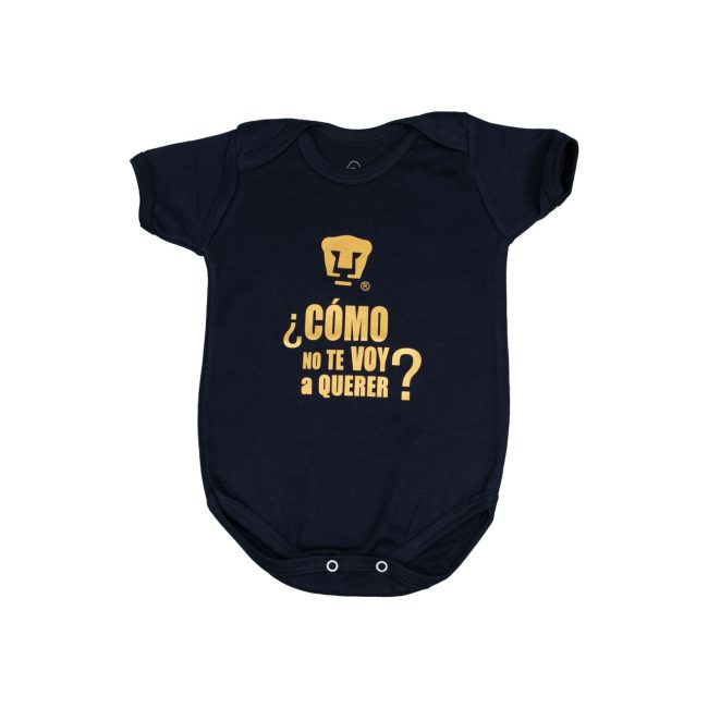 Pañalero Pumas UNAM Azul/Oro Cómo no te voy a querer Bebé Infantil